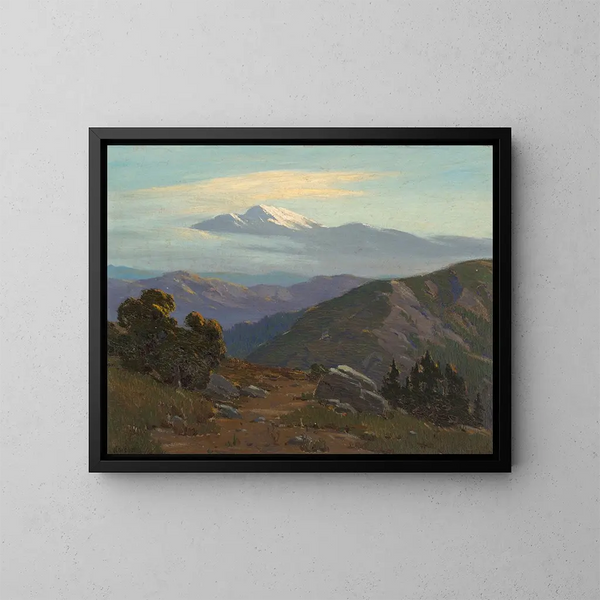 Vista de montaña - Elmer Wachtel — cuadro enmarcado en la pared