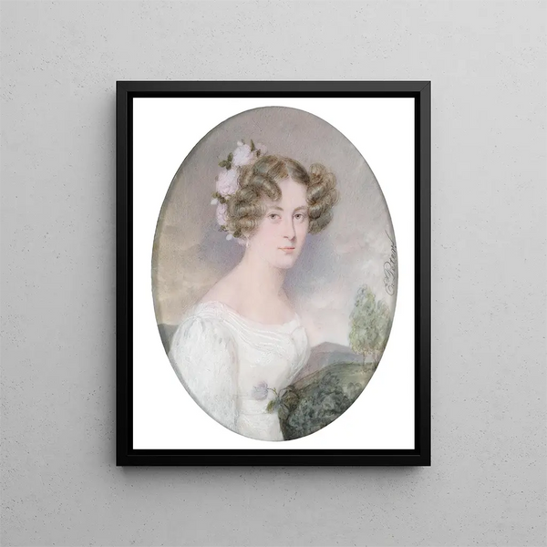 Emanuel Thomas Peter - Bildnis einer jungen Frau mit Blumen im Haar.webp