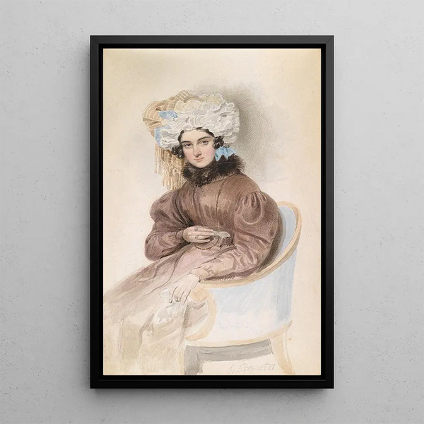 Emanuel Thomas Peter - Bildnis einer sitzenden Dame mit Rschenhaube.webp