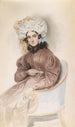 Retrato de una dama sentada con tocado de cintas - Emanuel Thomas Peter — vista de la obra