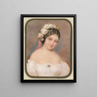 Emanuel Thomas Peter - Bildnis eines Fruleins mit weien Rosen im Haar.webp