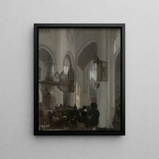 Emanuel de Witte - Interior of a Gothic Church.webp