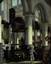 interior de la vieja iglesia de Delft - Emanuel de Witte — vista de la obra