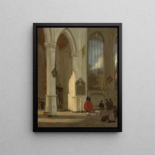 Emanuel de Witte - Interior of the Oude Kerk in Delft.webp