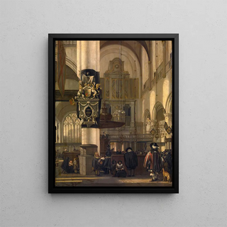 Emanuel de Witte - Interior of the Protestant Church.webp