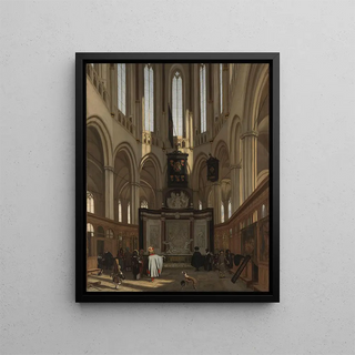 Emanuel de Witte - The Tomb of Michiel de Ruyter in the Nieuwe Kerk Amsterdam.webp