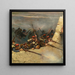 Embusqués Behind A Wall of Infantrymen From The Fragment of the Panorama of the Battle of Champigny - Jean-Baptiste Édouard Detaille — framed artwork on a wall
