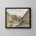 L'ancien couvent des carmélites y antiguo edificio de la policía en la Sterngasse en Viena - Emil Hütter — cuadro enmarcado en la pared