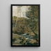 Ruisseau dans la forêt viennoise - Emil Jakob Schindler — framed artwork on a wall