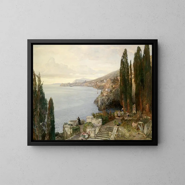 Vista de Ragusa - Emil Jakob Schindler — cuadro enmarcado en la pared