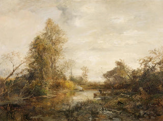 Caza de patos en el Prater - Emil Jakob Schindler — vista de la obra