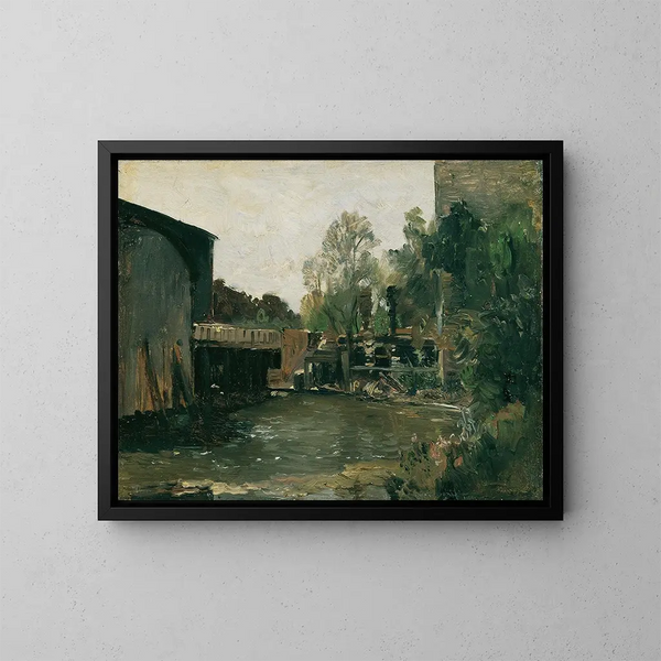 Mhlwehr en Plankenberg - Emil Jakob Schindler — cuadro enmarcado en la pared