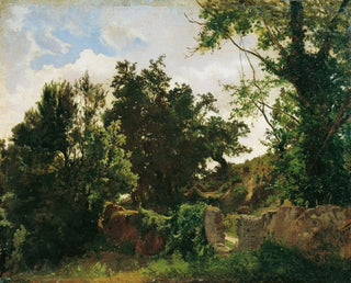 Wall of the castle at Plankenberg - Emil Jakob Schindler — artwork view