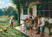 Un día de verano frente a la casa - Emil Rau — vista de la obra