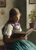 Joven chica leyendo - Emil Rau — vista de la obra