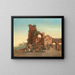 Porte Furbass à Rome - Emil Theodor Richter — framed artwork on a wall