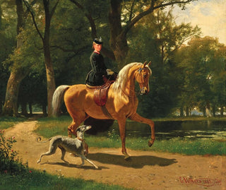 Emil Volkers - A Young Lady on Horseback.webp