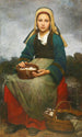 Una joven con un cesto de huevos - Émile-Auguste Hublin — vista de la obra