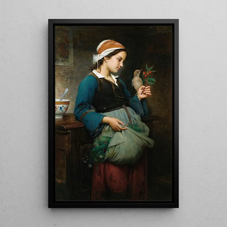 EmileAuguste Hublin - Fillette loiseau.webp