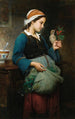 Niña con el pájaro - Émile-Auguste Hublin — vista de la obra