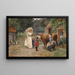 Visita a una Granja - Émile-Charles Dameron — cuadro enmarcado en la pared