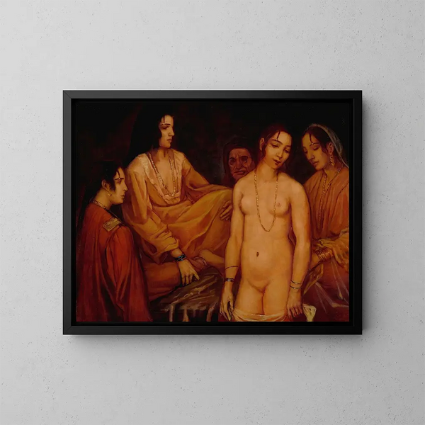 En el harén - Émile Bernard — cuadro enmarcado en la pared