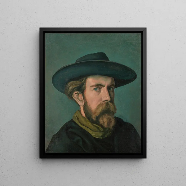 Autorretrato - Émile Bernard — cuadro enmarcado en la pared