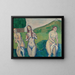 Baigneuses - Émile Bernard — cuadro enmarcado en la pared