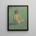 Niño sentado en la hierba - Émile Bernard — cuadro enmarcado en la pared
