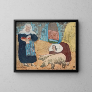 Emile Bernard - Femmes Au Porcs Women With Pigs.webp