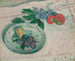 Naturaleza muerta con plato y frutas - Émile Bernard — vista de la obra