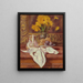 Still life with figs and suns - Émile Bernard — framed artwork on a wall