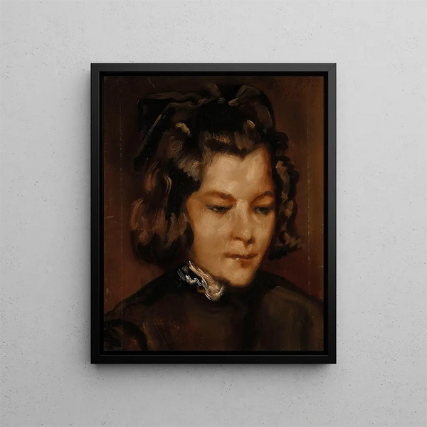 Retrato de Aude - Émile Bernard — cuadro enmarcado en la pared