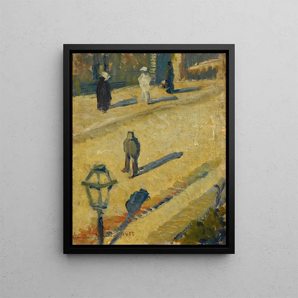 Rue Square - Émile Bernard — cuadro enmarcado en la pared