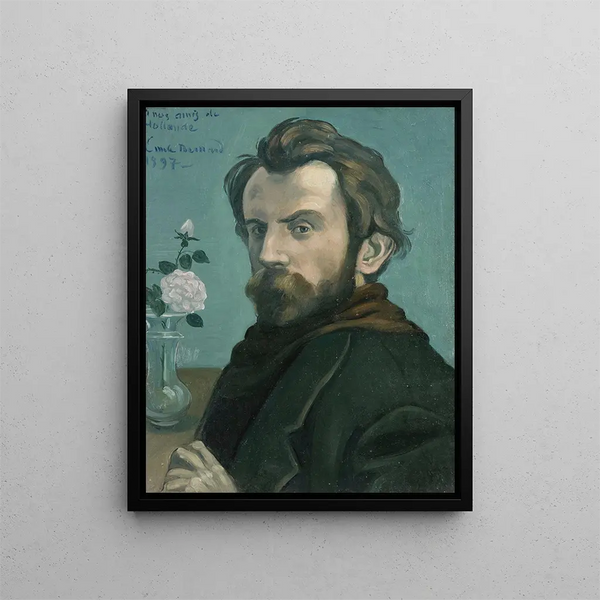 Autorretrato - Émile Bernard — cuadro enmarcado en la pared