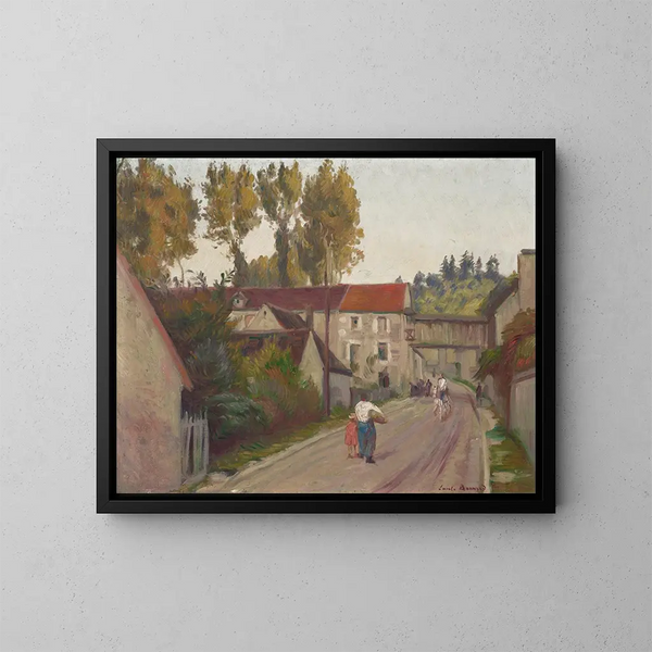 Vista de trueno o El molino del infierno - Émile Bernard — cuadro enmarcado en la pared