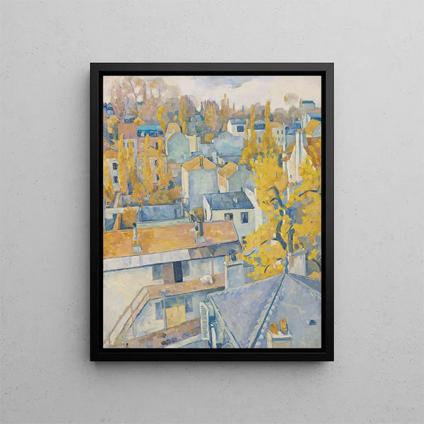 Vista de los techos - Émile Bernard — cuadro enmarcado en la pared