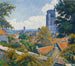 View of Tonnerre with Notre-Dame Church - Émile Bernard — artwork view