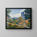View of Tonnerre with Notre-Dame Church - Émile Bernard — framed artwork on a wall