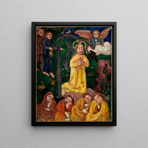 Christ jaune - Émile Bernard — framed artwork on a wall