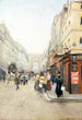 La calle del Faubourg-Saint-Denis - Émile Cambiaggio — vista de la obra