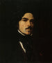 Retrato de Eugène Delacroix 1798-1863 pintor - Émile Champmartin — vista de la obra