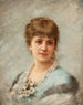 Retrato de una dama - Émile Eisman-Semenowsky — vista de la obra