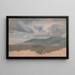 Landscape Study with Clouds - Émile Loubon — framed artwork on a wall