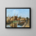 Bateaux au port - Émile Louis Vernier — cuadro enmarcado en la pared