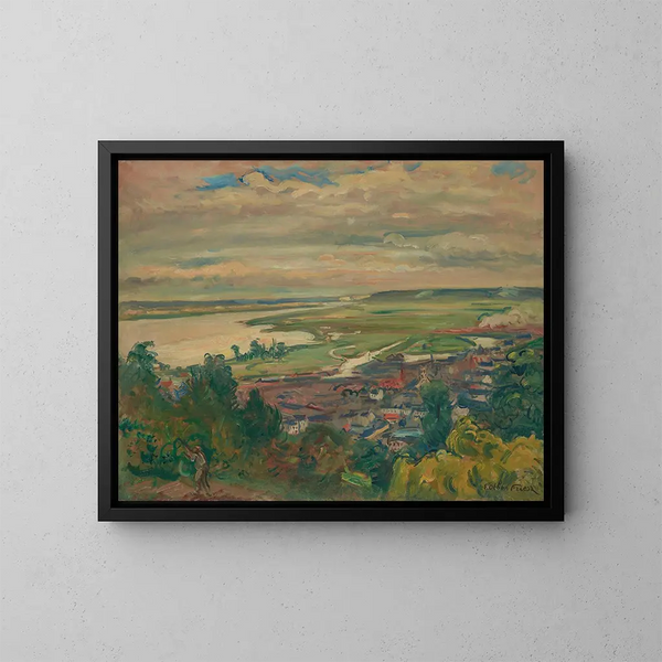 L'estuaire de Honfleur - Émile Othon Friesz — framed artwork on a wall