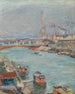 La Seine en París, la Torre Eiffel, de día - Émile Othon Friesz — vista de la obra