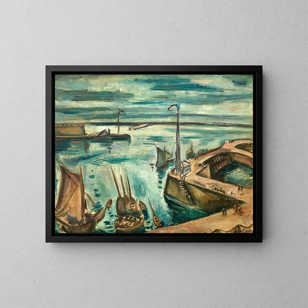 The Port of Le Havre - Émile Othon Friesz — framed artwork on a wall