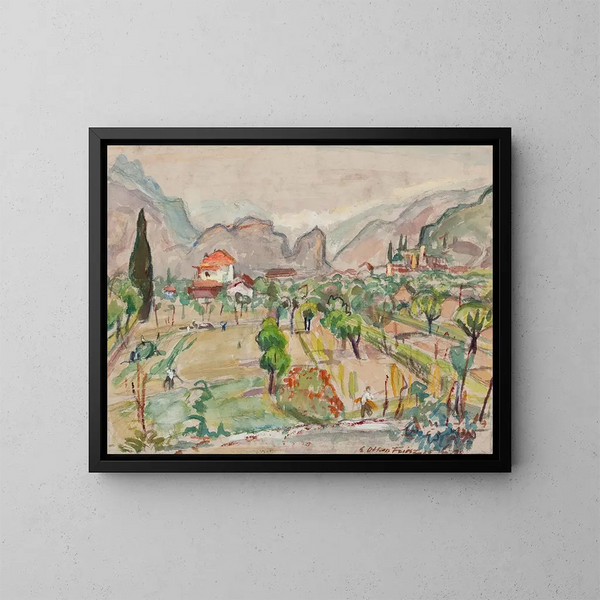 Vallée de la Meuse - Émile Othon Friesz — framed artwork on a wall