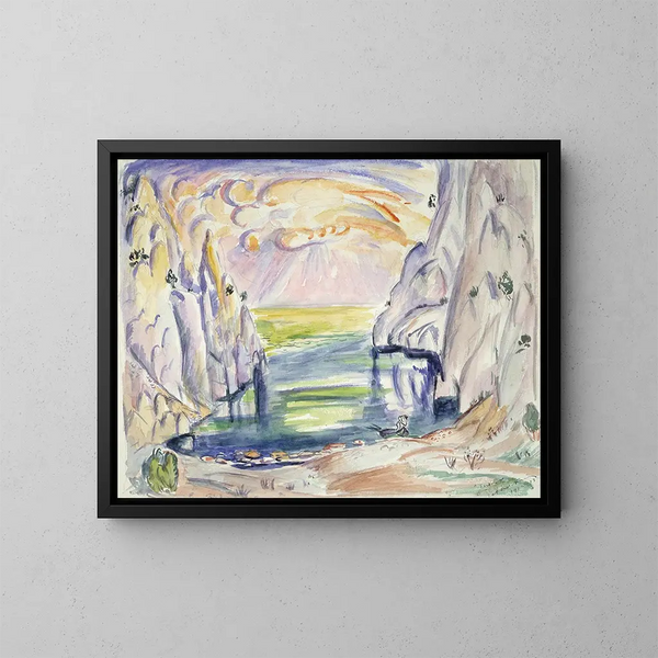 Viña cerca de Vaux Cassis - Émile Othon Friesz — cuadro enmarcado en la pared